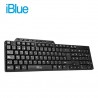 TECLADO IBLUE MULTIMEDIA USB BLACK SP (PN 79013M-BK)